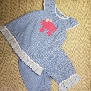 Crab outfit 12 month